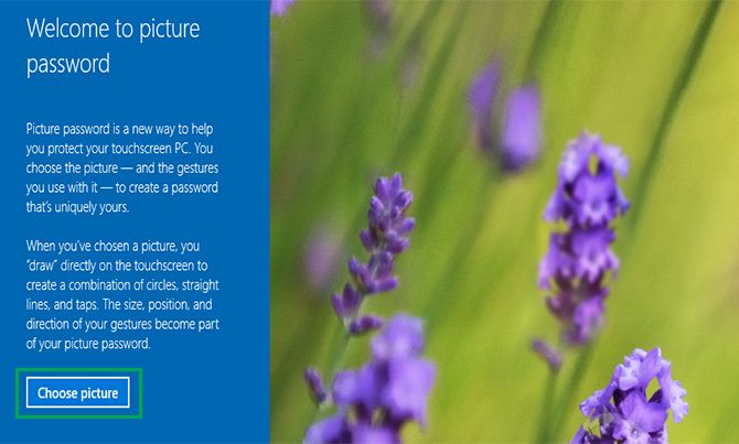 How to change Password in Windows 10 to a Picture Password