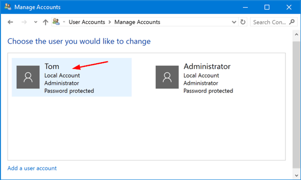 How to Change Another Users Password in Windows 10