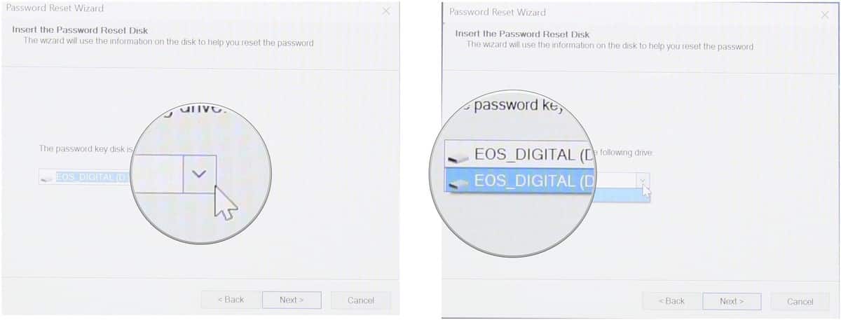 How to use a password reset disk on Windows 10