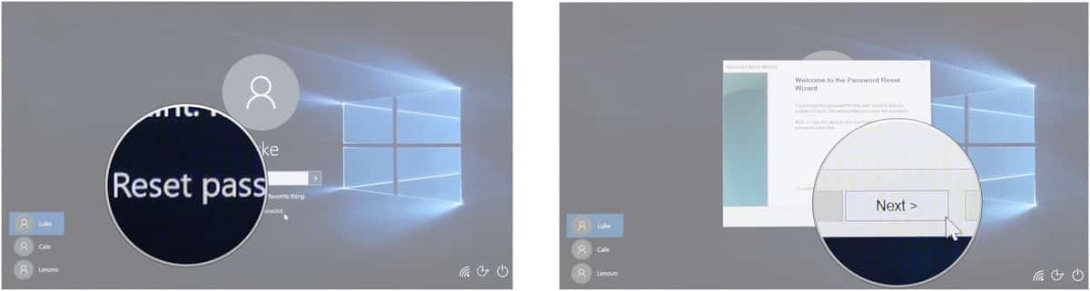 How to use a password reset disk on Windows 10
