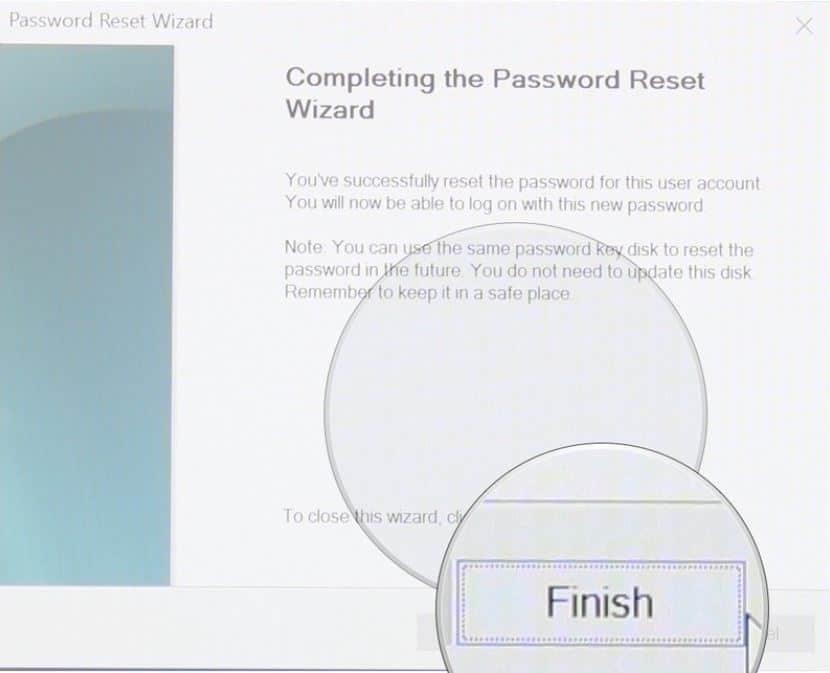 How to use a password reset disk on Windows 10